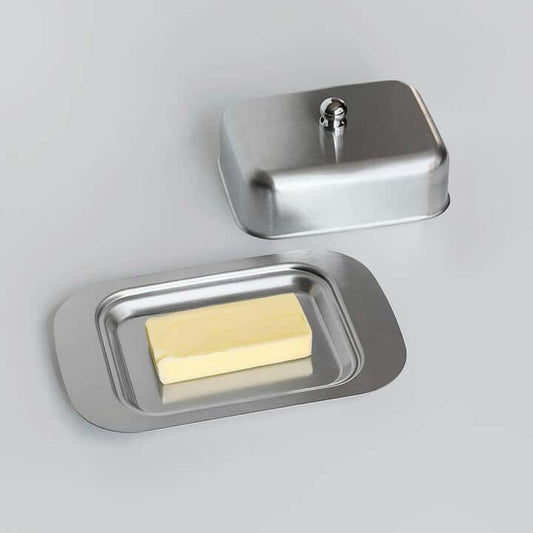 Stainless Steel Butter Dish with Lid