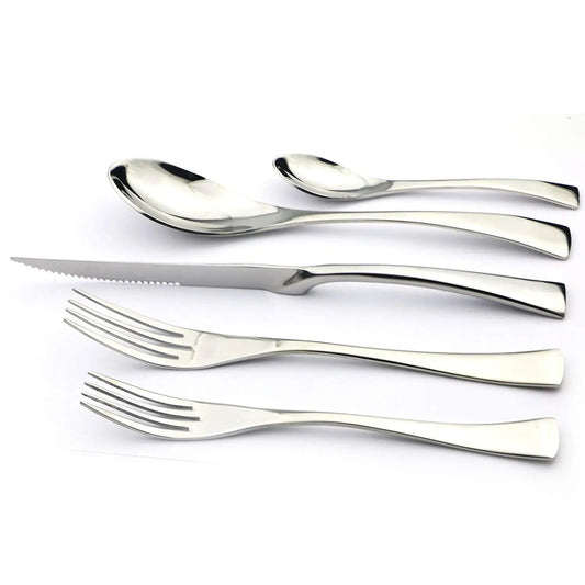 Serrated Tableware Knife Spoon Tableware