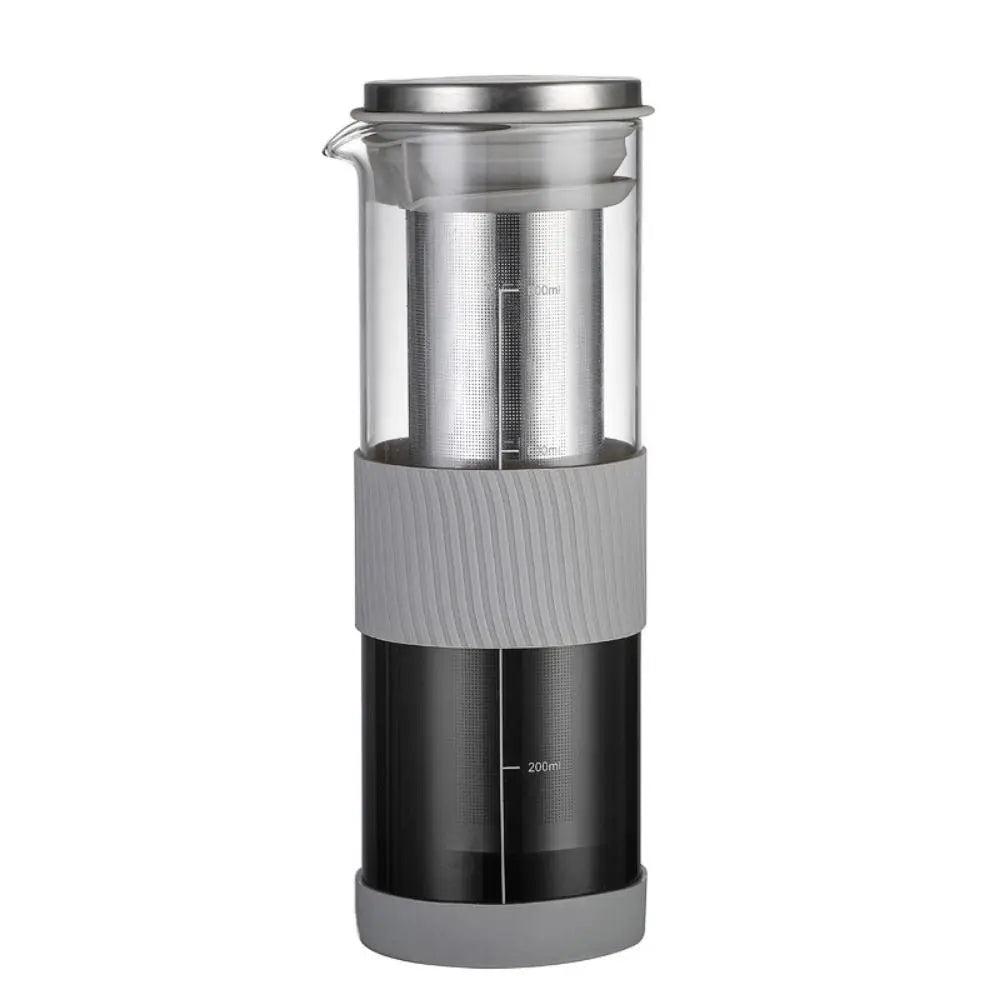 Round glass cold brew coffee pot