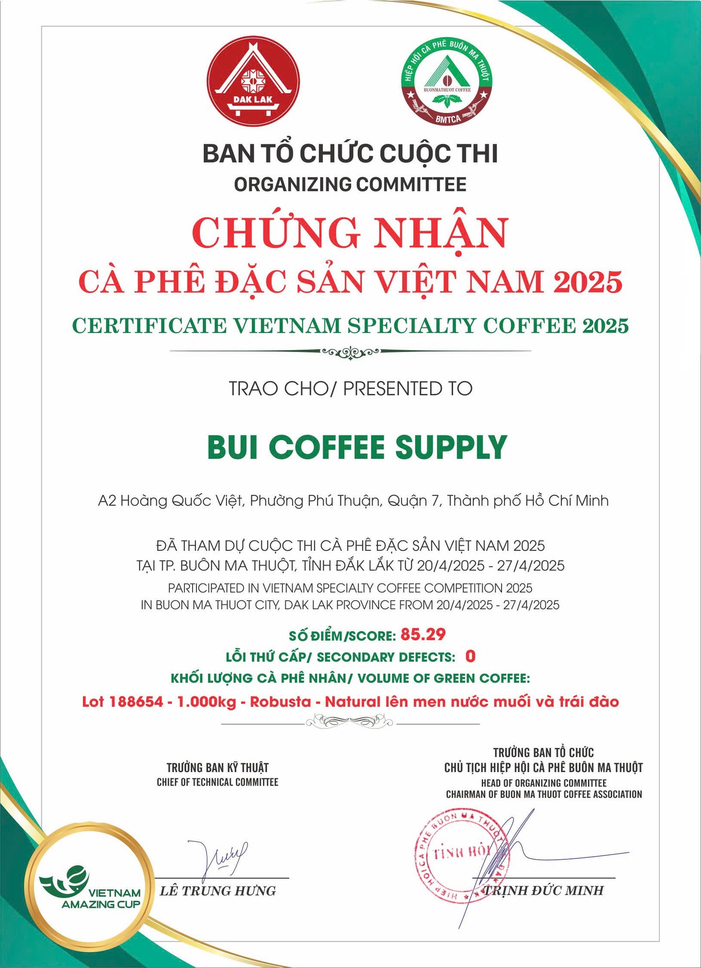 Fine Robusta NAPEA – Peach